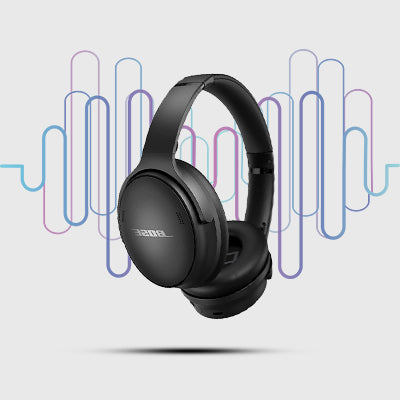 Premium Ear Pad Replacement for Bose QC45-Black