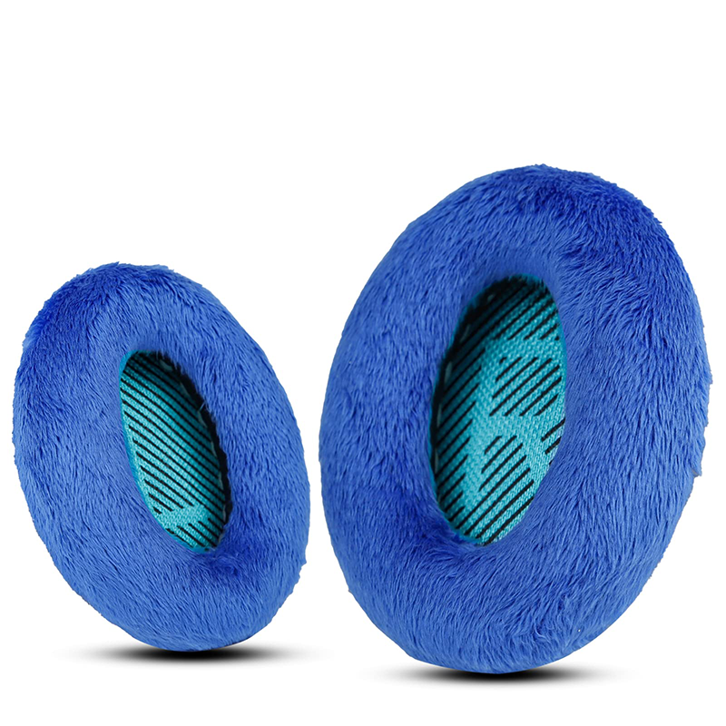 Professional Ear Pads for Bose , Memory Foam & White Fur, Ear Cushions for Winter, by Krone Kalpasmos - White