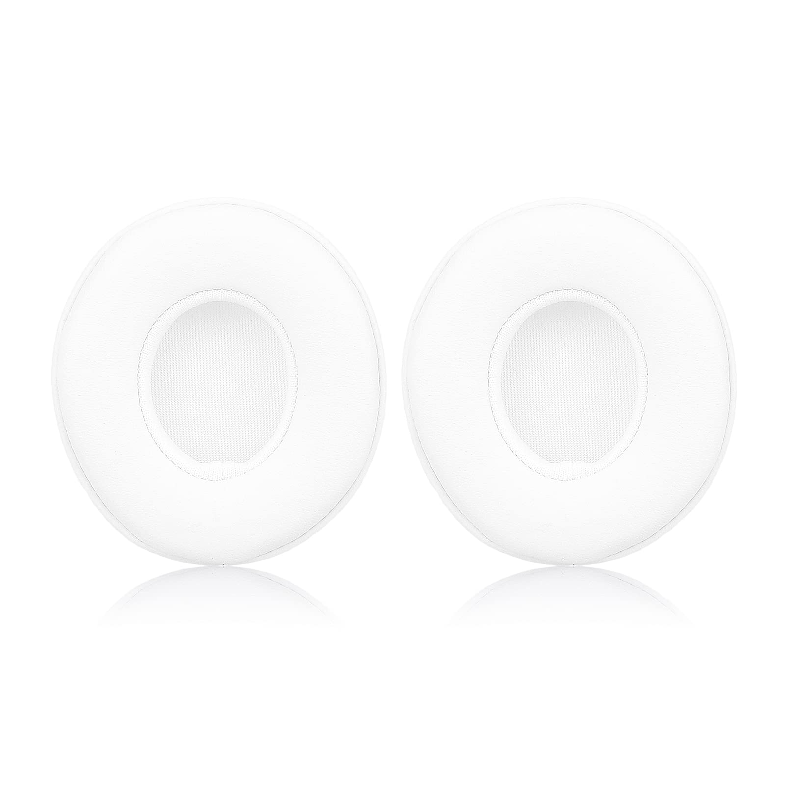 Krone Kalpasmos Earpad Replacement for Beats Solo 2 & 3 Wireless/Wired Headphone, Ear Cushion Premium Protein Leather Memory Foam with Kits, Superb Comfortable Easy to Install – White