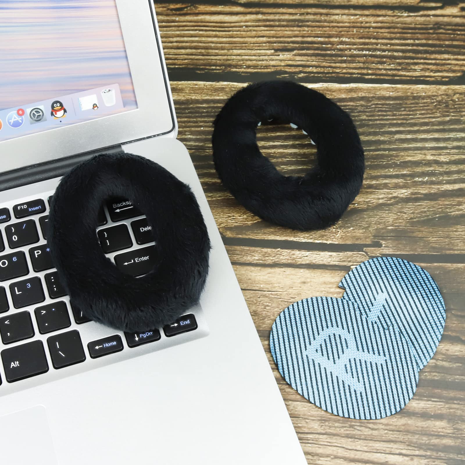 Professional Ear Pads for Bose , Memory Foam & White Fur, Ear Cushions for Winter, by Krone Kalpasmos - White