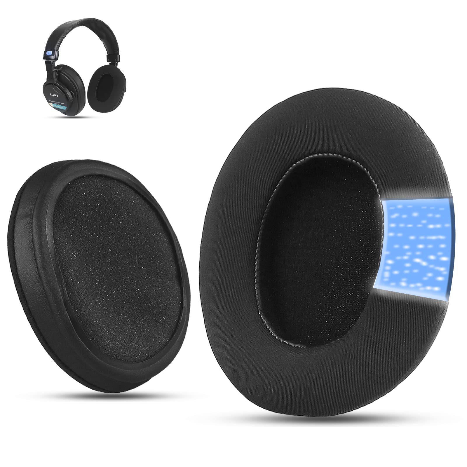 Sony MDR-7506 Ersatz-Ohrpolster – Ultraweiches Leder