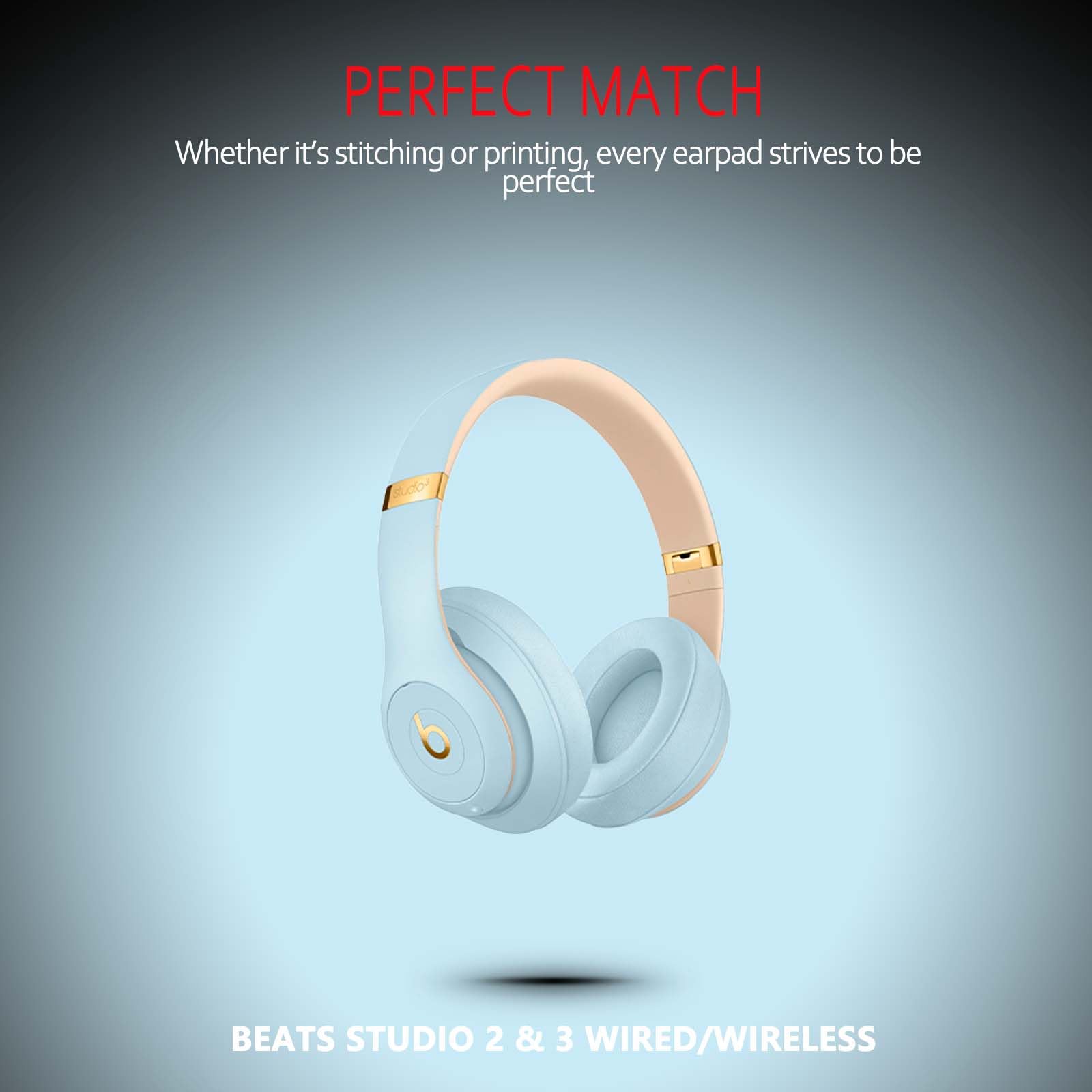 Professional Replacement Earpads For Beats Studio 2/3 Headphone