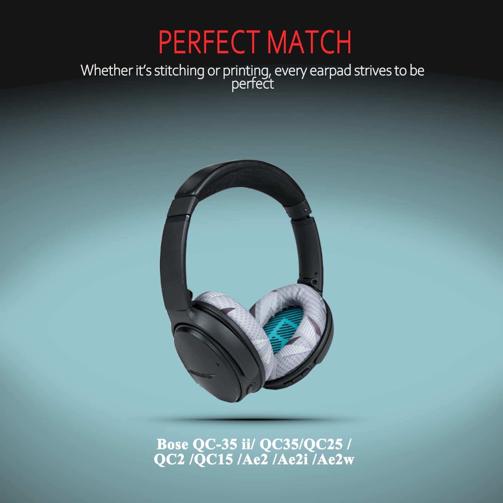 Krone Kalpasmos Patterned Professional Bose Headphone Replacement Ear Pads