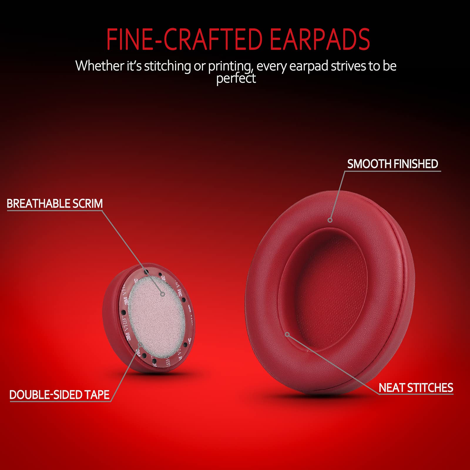 Professional Replacement Earpads For Beats Studio 2/3 Headphone