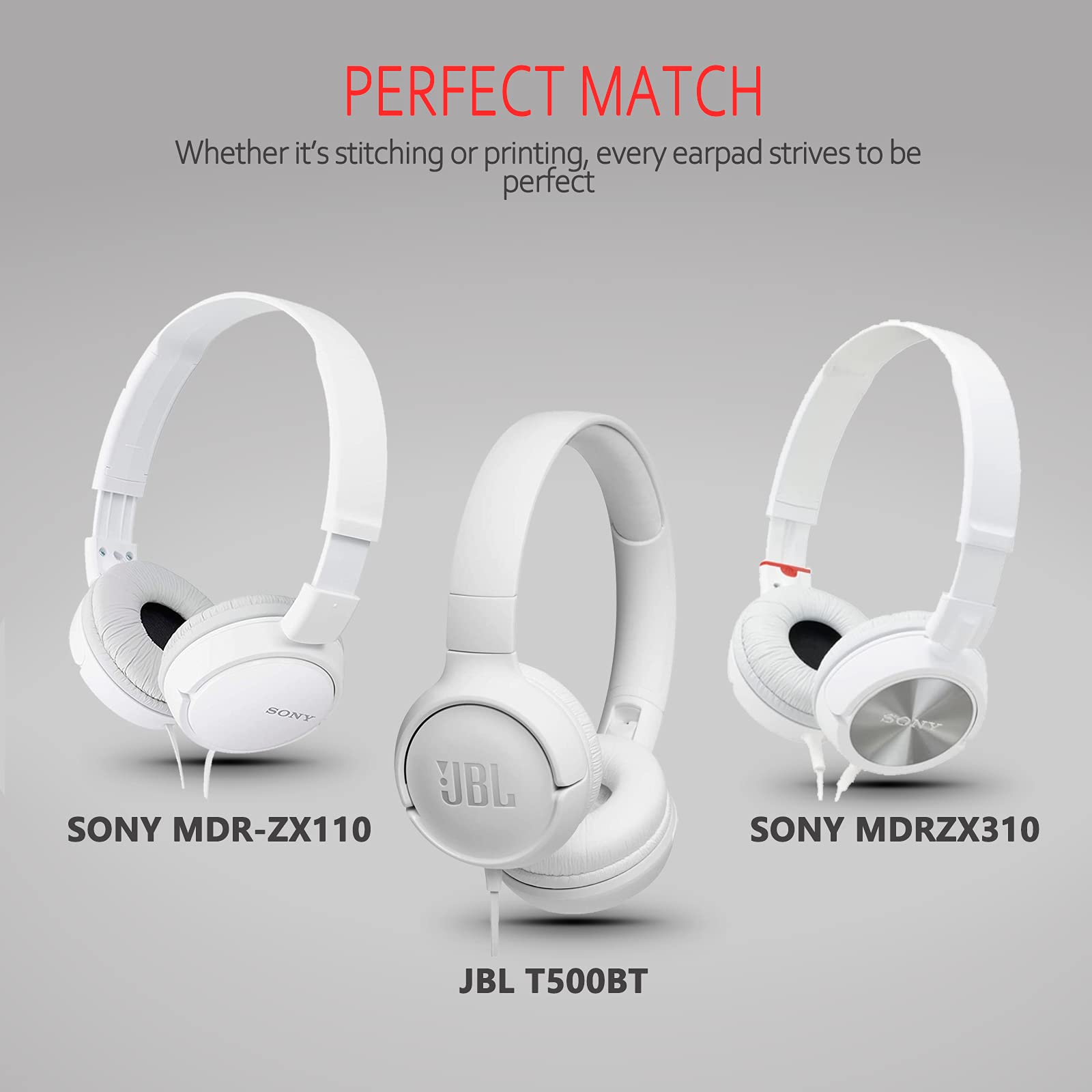 Universal Replacement Ear Pads for Sony MDR-ZX110