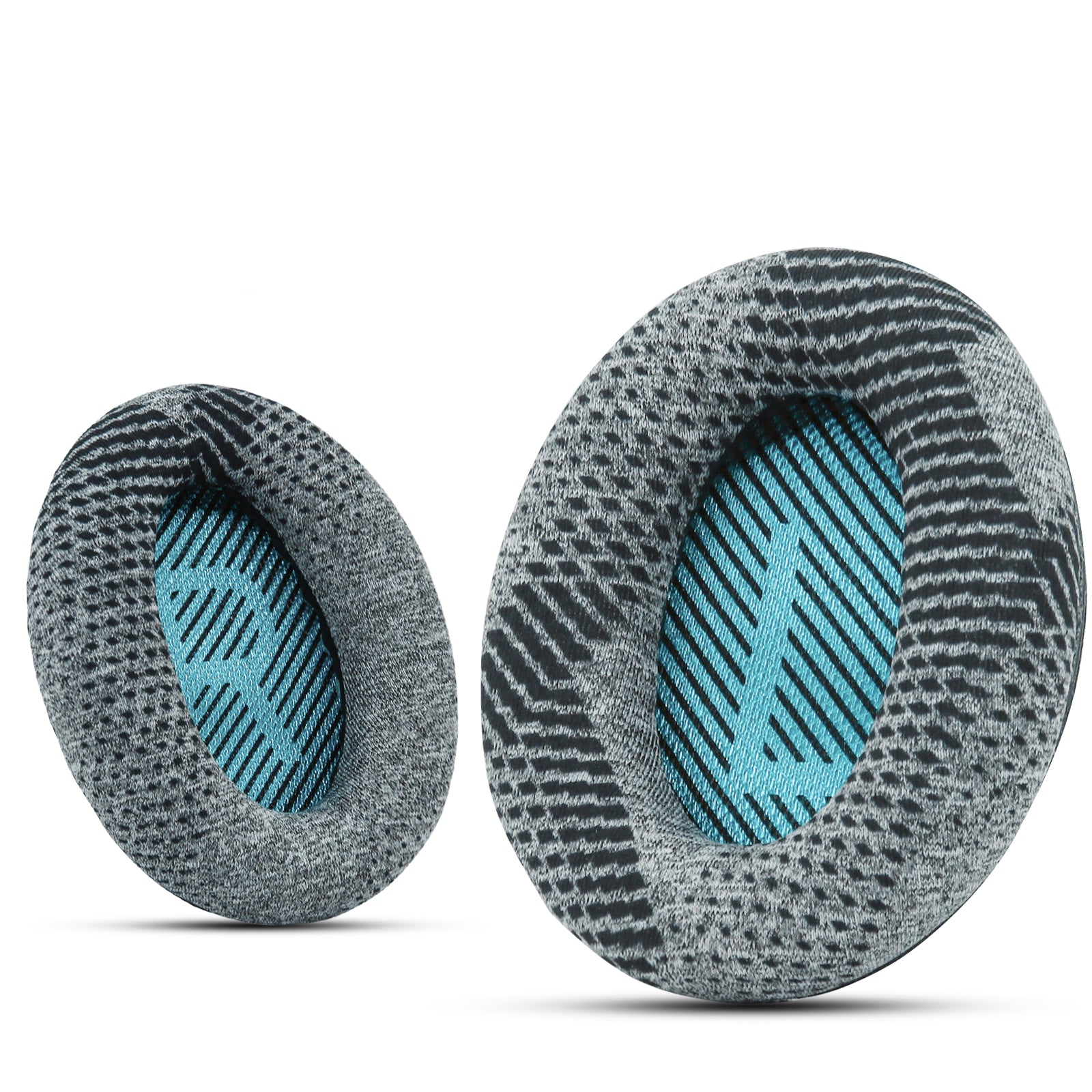 Professional Fabric Bose Headphones Replacement Ear Pads-Grey Pattern & Black Scrims