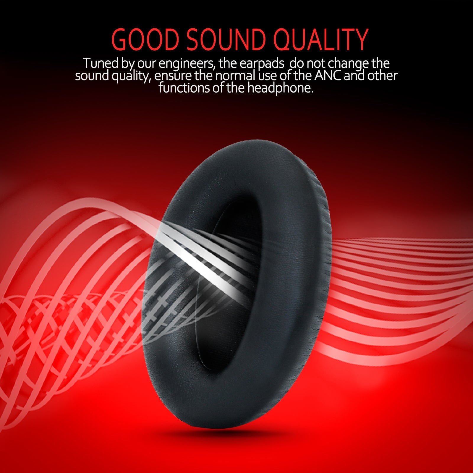 Replacement Earpads for Sony WH-1000XM3 Noise Cancelling Headphone by Krone Kalpasmos Black