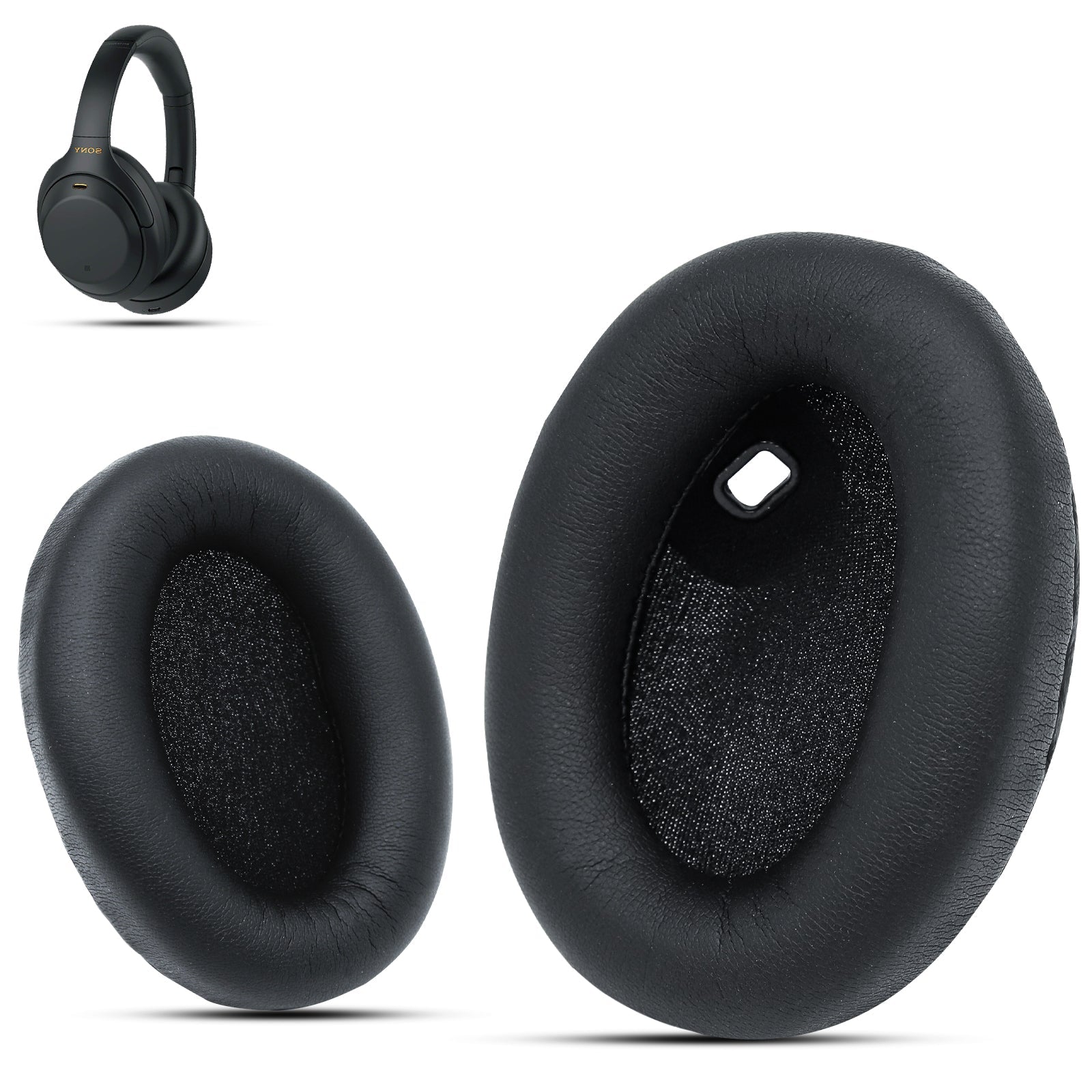 Replacement Earpads for Sony WH-1000XM4 Noise Cancelling Headphone by Krone Kalpasmos Black
