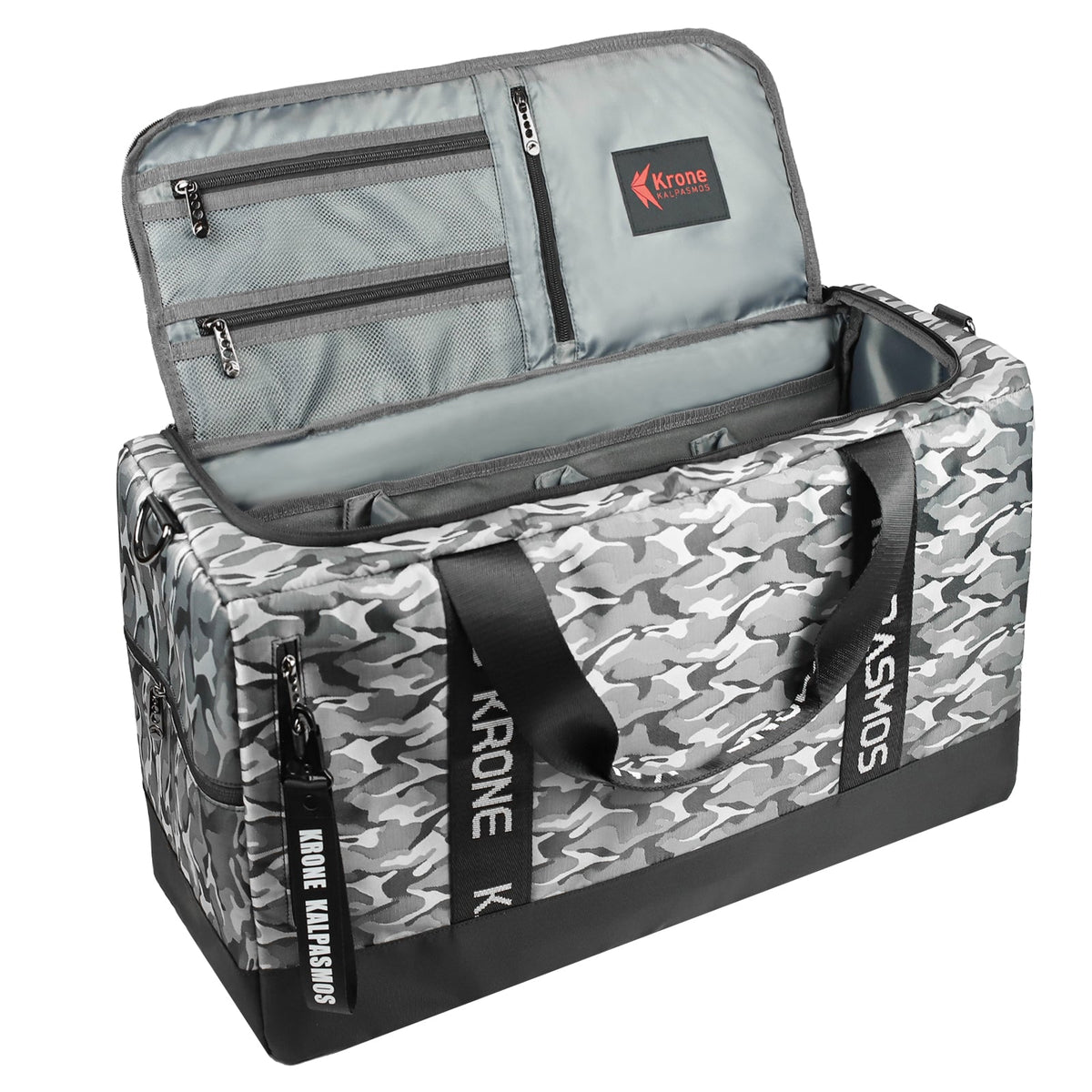 Multifunktionale Reisetasche/Sporttasche/Sneaker-Tasche – Camo-Grau