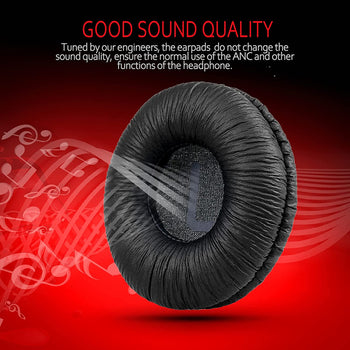 70MM Round Universal Replacement Earpads for Sony MDR-ZX110 & More