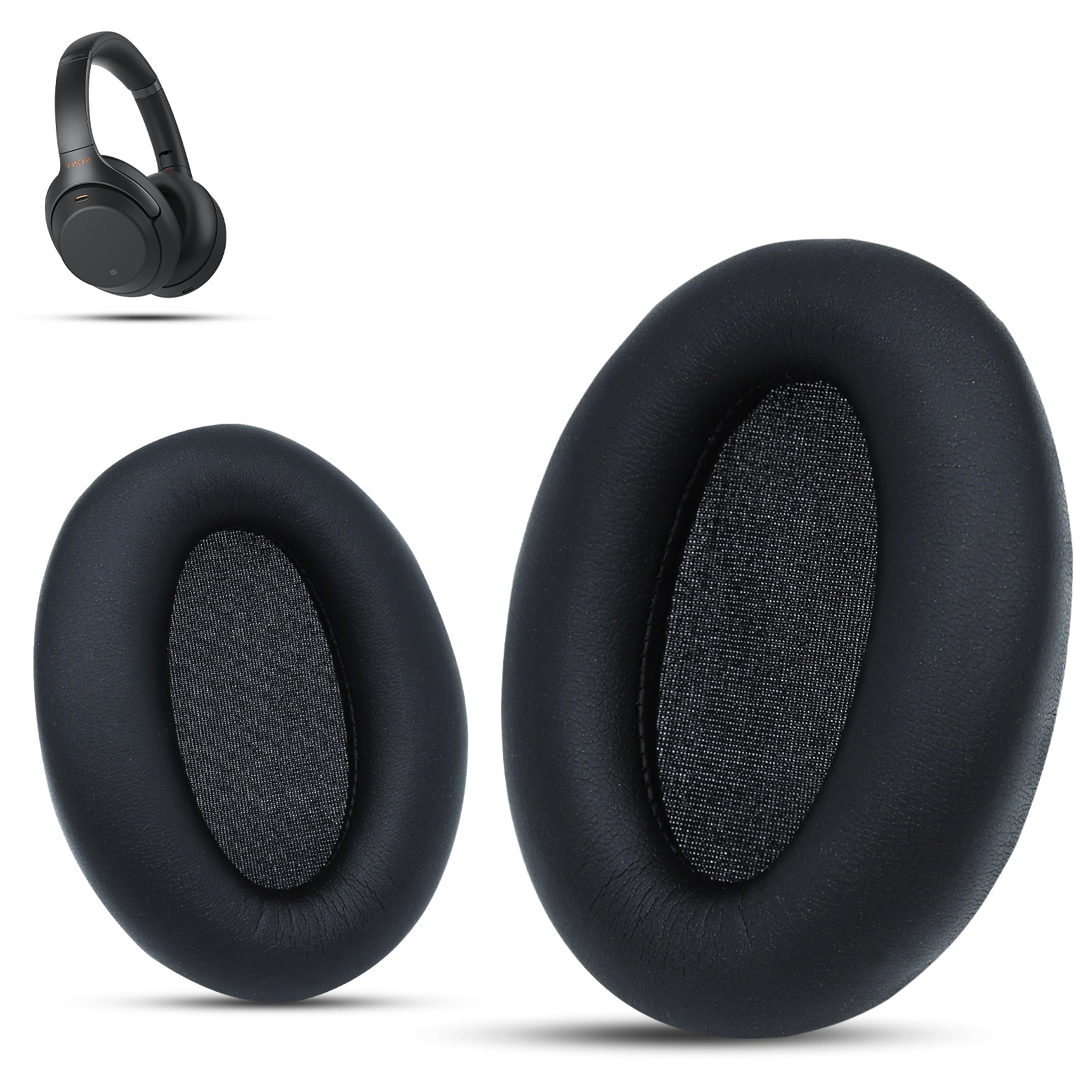 Replacement Earpads for Sony WH-1000XM3 Noise Cancelling Headphone by Krone Kalpasmos Black