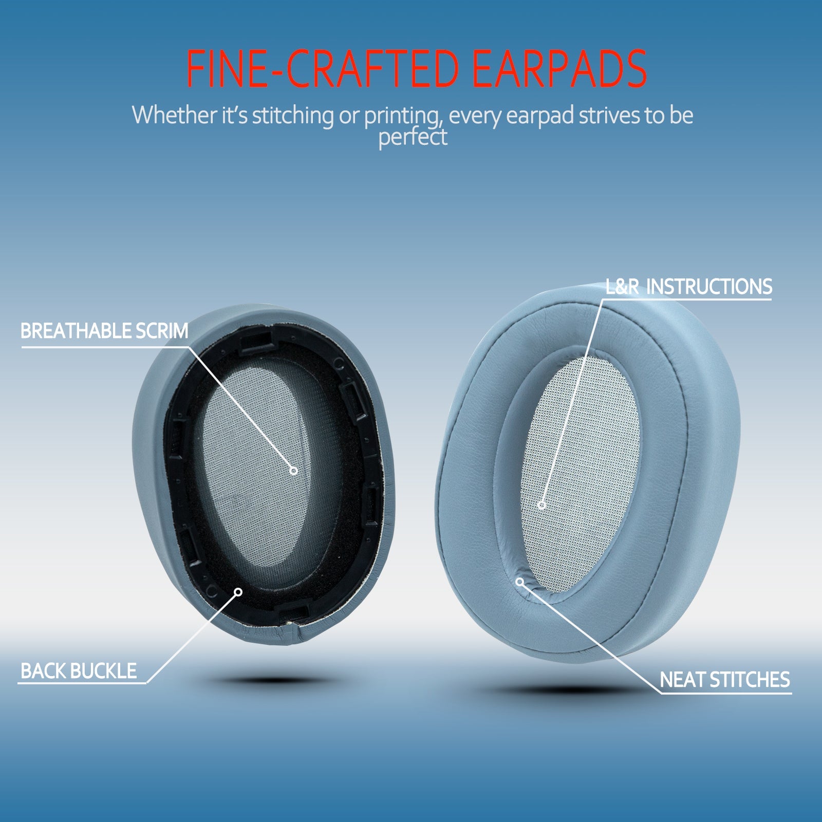Sony WH-H900N Replacement Earpads
