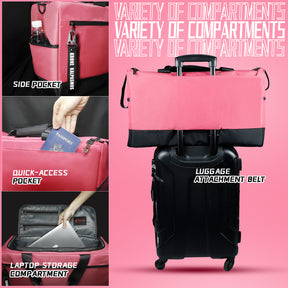 Multi-functional Travel DuffleBag / Sports Bag / Sneaker Bag- Pink