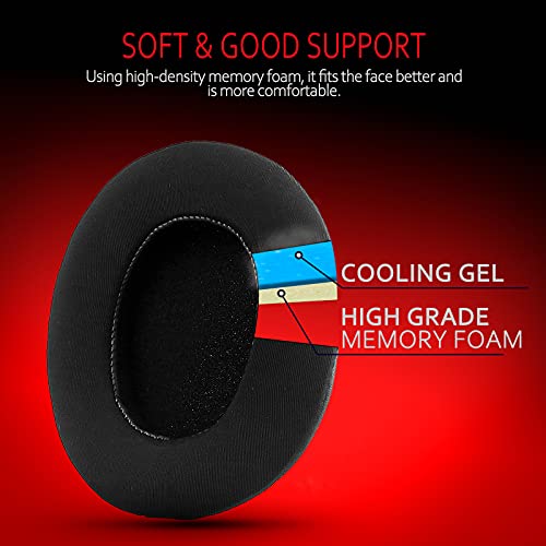 Krone Kalpasmos Instant-Chill Replacement Pads for Sony MDR-7506 - Cooling Gel Ear Cushions, Compatible with Sony MDR-V6 / V7 / CD900ST