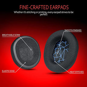 Arctis 7 Ear Cushion, Breathable Fabric Replacement Earpads Ear Cushions fit SteelSeries Arctis 1, Pro, 3, 5, 7, 7+, 7p, 7X, 9, Prime All Models Wireless Headset, by Krone Kalpasmos-Blue