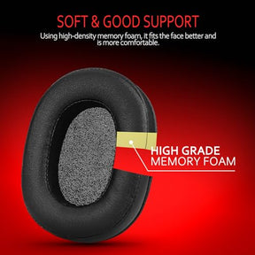 Krone Kalpasmos Breathable Fabric Replacement Earpads for Turtle Beach Stealth 700/600/520,Audio Technica Replacement Earpads for ATH-M50X/M40X/M30X（Black）