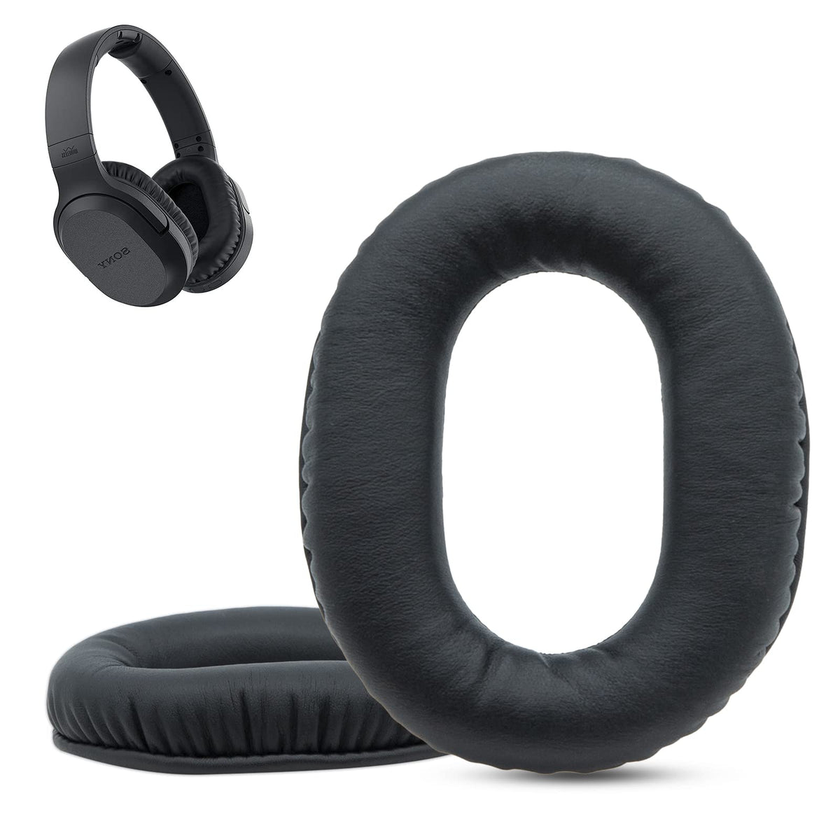 Replacement Ear Pads for Sony MDR-RF995R, Compatible with Sony WHRF400R WH-RF400R MDR-RF995RK MDR-RF895RK Headphone, Soft Leather Foam Ear Cushions for Sony Headphone by Krone Kalpasmos