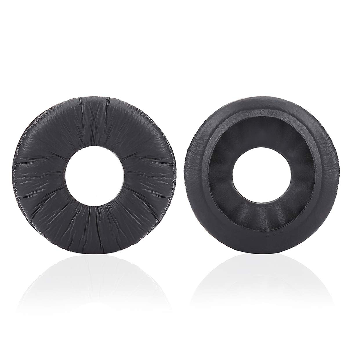 Universal Replacement Ear Pads for Sony MDR-ZX110/MDR-ZX330BT/V150/WH-CH500; JBL T500BT/T450BT &Many Other 70MM Round On-Ear Headphones(List Inside), by Krone Kalpasmos-Classic Black