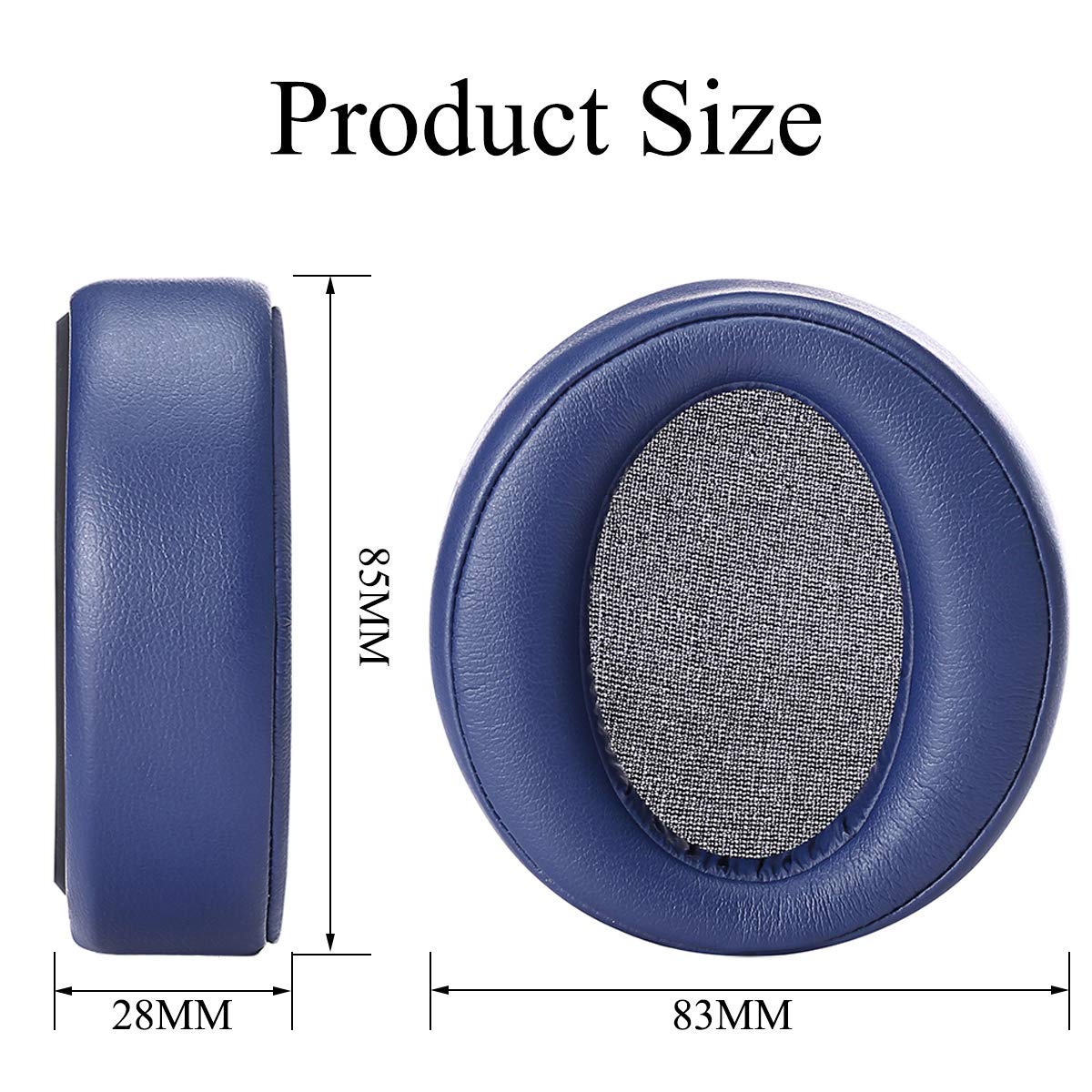 Krone Kalpasmos Replacement Ear Pads for Sony MDR-XB950BT MDR-XB950B1 MDR-XB950N1 Headphones, Soft Protein Leather Memory Foam Over-Ear Ear Cushions Sony Headset Repair Accessories, Blue