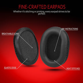 Krone Kalpasmos Professional Replacement Pads for Sony MDR-7506, Compatible with Sony MDR-V6 MDR-V7 MDR-CD900ST, Softer Leather + High-Density Memory Foam + Softer Velvet Scrim