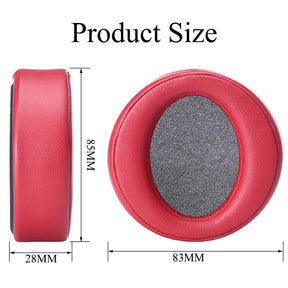 Krone Kalpasmos Replacement Ear Pads for Sony MDR-XB950BT MDR-XB950B1 Headphones, Soft Protein Leather Memory Foam Over-Ear Ear Cushions Sony Headset Repair Accessories, with PU Leather Bag - Red