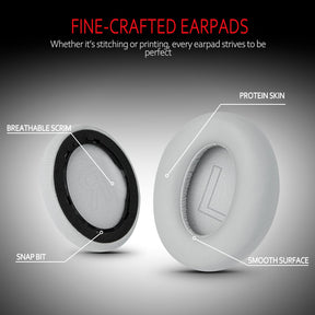 Krone Kalpasmos Replacement Ear Pads for Anker Soundcore Life Q20 - Fits Anker Soundcore Q20/Q20BT/Q20+, Anker Soundcore Life Q20 Earpads Cover, Soundcore Life Q20/Q20BT/Q20+ Ear Pads, Silver