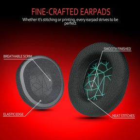 Krone Kalpasmos Steelseries Arctis 7 Replacement Earpads, Fabric Replacement Earpads Ear fit SteelSeries Arctis Wirelss Arctis 1, Pro, 3, 5, 7, 7+, 7p, 7X, 9, Prime All Models Wireless Headset- Green