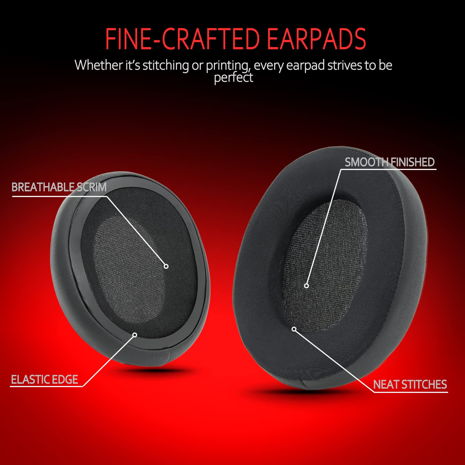 Krone Kalpasmos Cooling-Gel Earpads for SteelSeries Arctis - Compatible with 1, 3, 5, 7, 7+, 7p, 7X, Pro, Prime | Instant-Chill