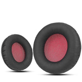 Krone Kalpasmos Universal Replacement 75mm Earpads for Sony, ATHAKG, HifiMan, Philips, Fostex, JVC, Pioneer On-Ear Headphones (List Inside) Headphone Earpads Cover Black & Red