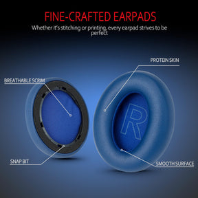 Krone Kalpasmos Replacement Ear Pads for Anker Soundcore Life Q20 - Fits Anker Soundcore Q20/Q20BT/Q20+, Anker Soundcore Life Q20 Earpads Cover, Soundcore Life Q20/Q20BT/Q20+ Ear Pads, Blue