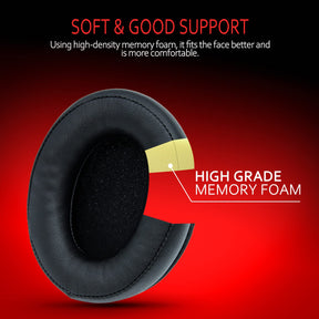 Krone Kalpasmos HyperX Headphone Covers, HyperX Headset Replacement, HyperX Cloud 2 Replacement Earpads, Ear Pads Cushions for HyperX Cloud ALPHA/1/2/WIRELESS/ALPHA/ALPHA S/CORE/Stinger/Flight/Mix