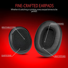 Krone Kalpasmos QuickFit Replacement Earpads for Skullcandy Crusher Evo, Crusher Wireless, Crusher ANC, Hesh 3, Hesh Evo, Noise-Isolating Memory Foam Ear Cushions, Headset Earpads, Black