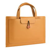 Krone Kalpasmos PU Leather Portable Briefcase 15.6/16 Inch Brown