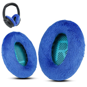 Professional Ear Pads for Bose , Memory Foam & White Fur, Ear Cushions for Winter, by Krone Kalpasmos - White