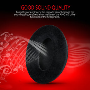 Krone Kalpasmos Replacement Cushions for Sennheiser HD Headphones – Fits HD650, HD600, HD580, HD660S, HD565, HD545 – Velour & Memory Foam Ear Pads for Sennheiser HD Series – Black