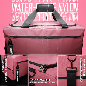 Multi-functional Travel DuffleBag / Sports Bag / Sneaker Bag- Pink