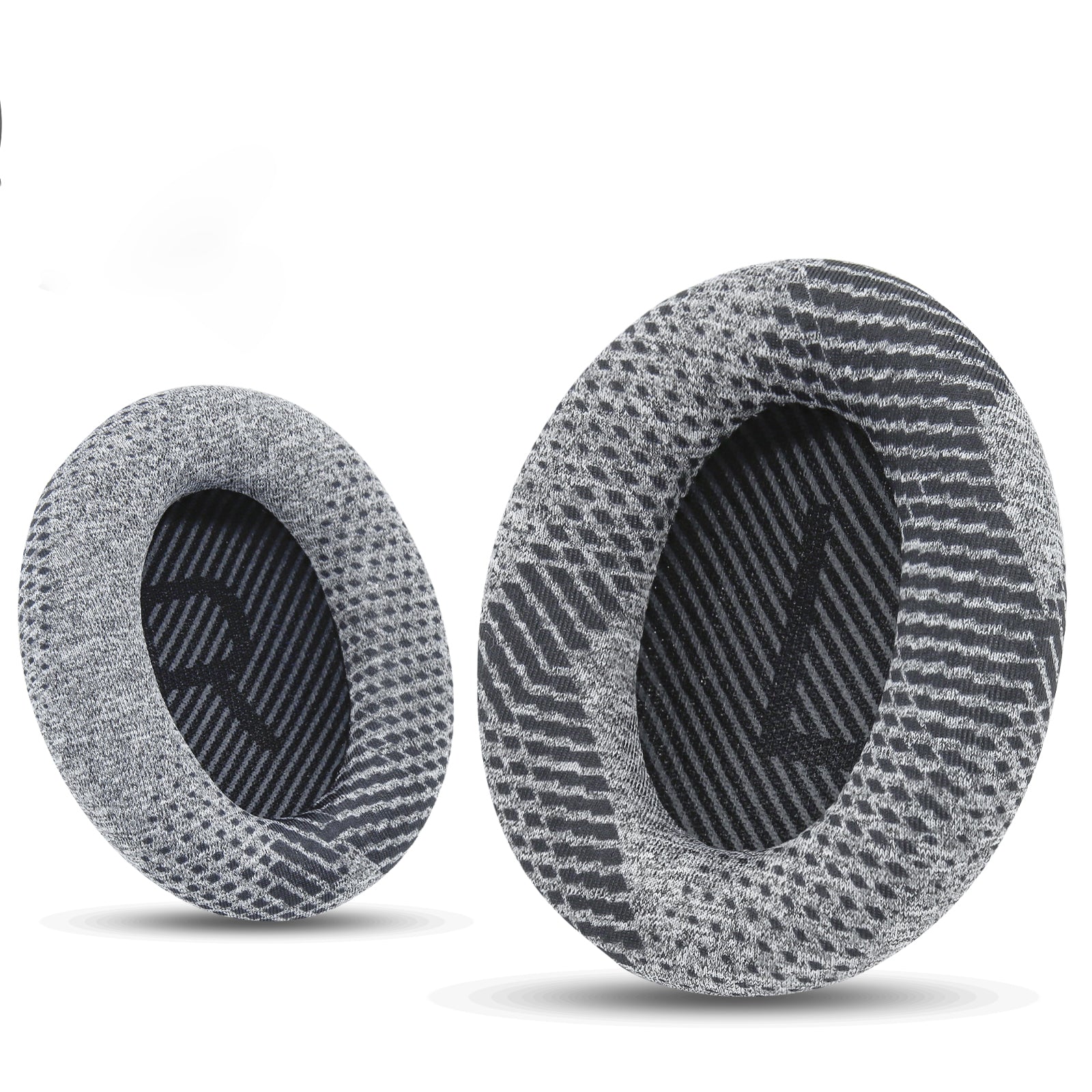 Professional Fabric Bose Headphones Replacement Ear Pads-Grey Pattern & Black Scrims